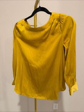 LOFT Mustard Yellow Long Sleeve Blouse